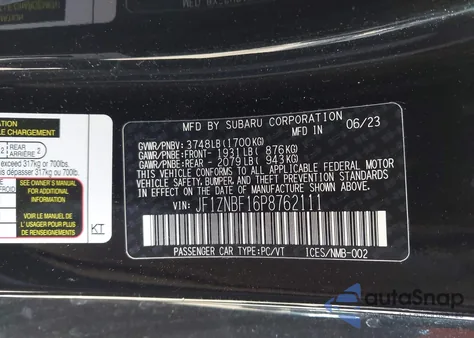 2023 Toyota Gr86 Premium z USA, uszkodzony, nr VIN JF1ZNBF16P8762111